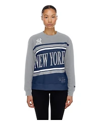 New Era Women's Navy/Gray York Yankees Gameday Fleece Sweatshirt
