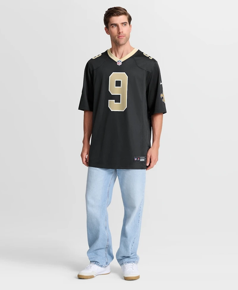 Nike Men's Drew Brees Black New Orleans Saints Team Game Jersey