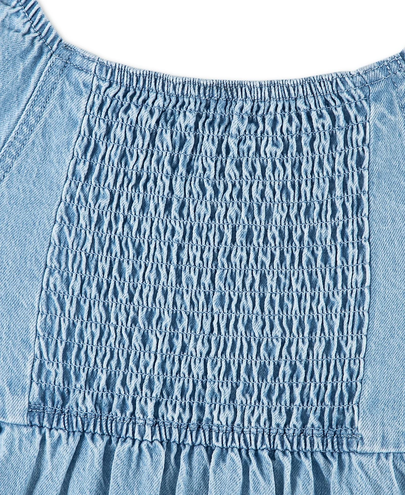 abercrombie kids Girls' 5-16 Smocked Denim Dress