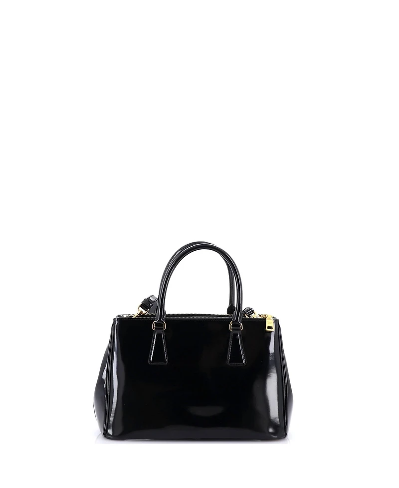 Pre-Owned Prada Small Double Zip Lux Tote Spazzolato Leather
