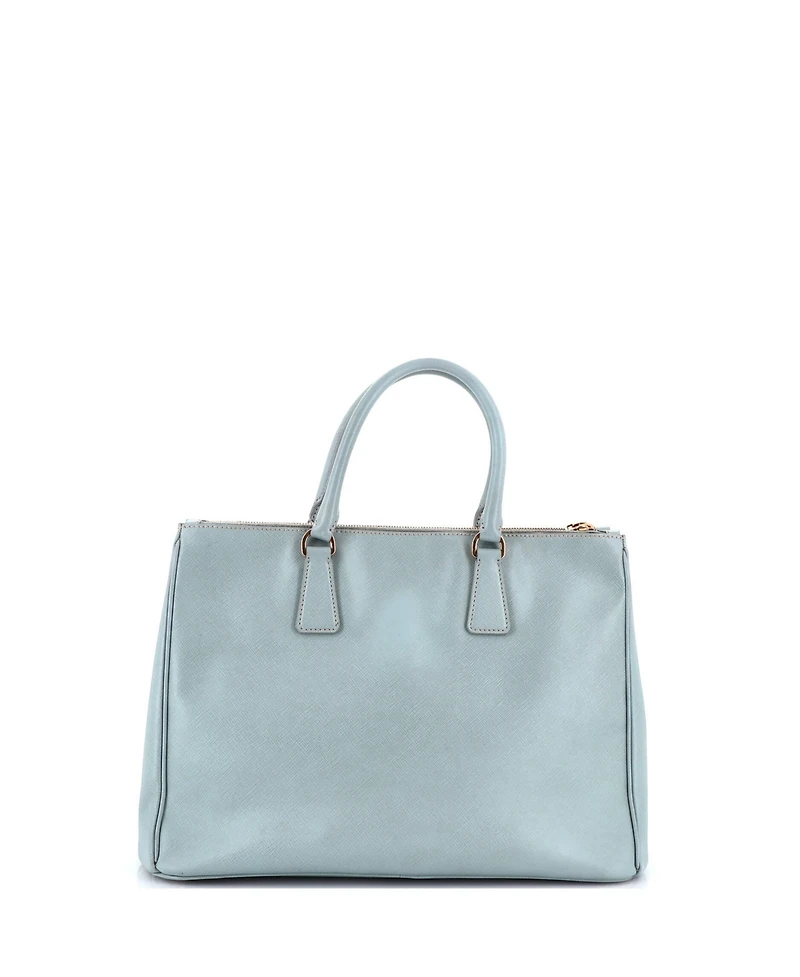Pre-Owned Prada Large Double Zip Lux Tote Saffiano Leather