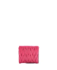 Pre-Owned Miu Miu Small Flap Crossbody Bag Matelasse Leather