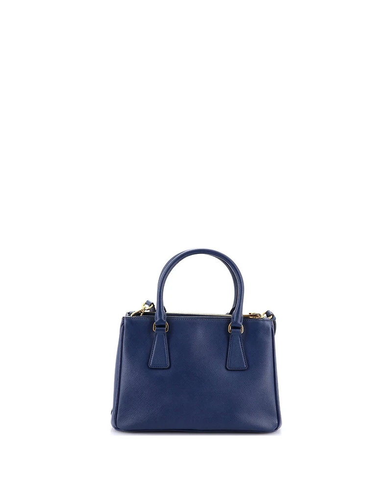 Pre-Owned Prada Galleria Double Zip Tote Saffiano Leather