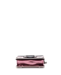 Pre-Owned Prada Small Cahier Chain Crossbody Bag Metallic Leather and Saffiano