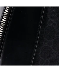 Pre-Owned Gucci Medium Web Zip Backpack Gg Coated Canvas