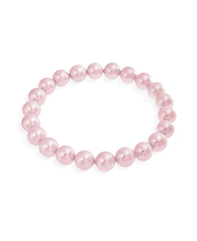 Bling Jewelry Classic Statement Faux Pearl Stackable Stretch Bracelet with 10MM Beads