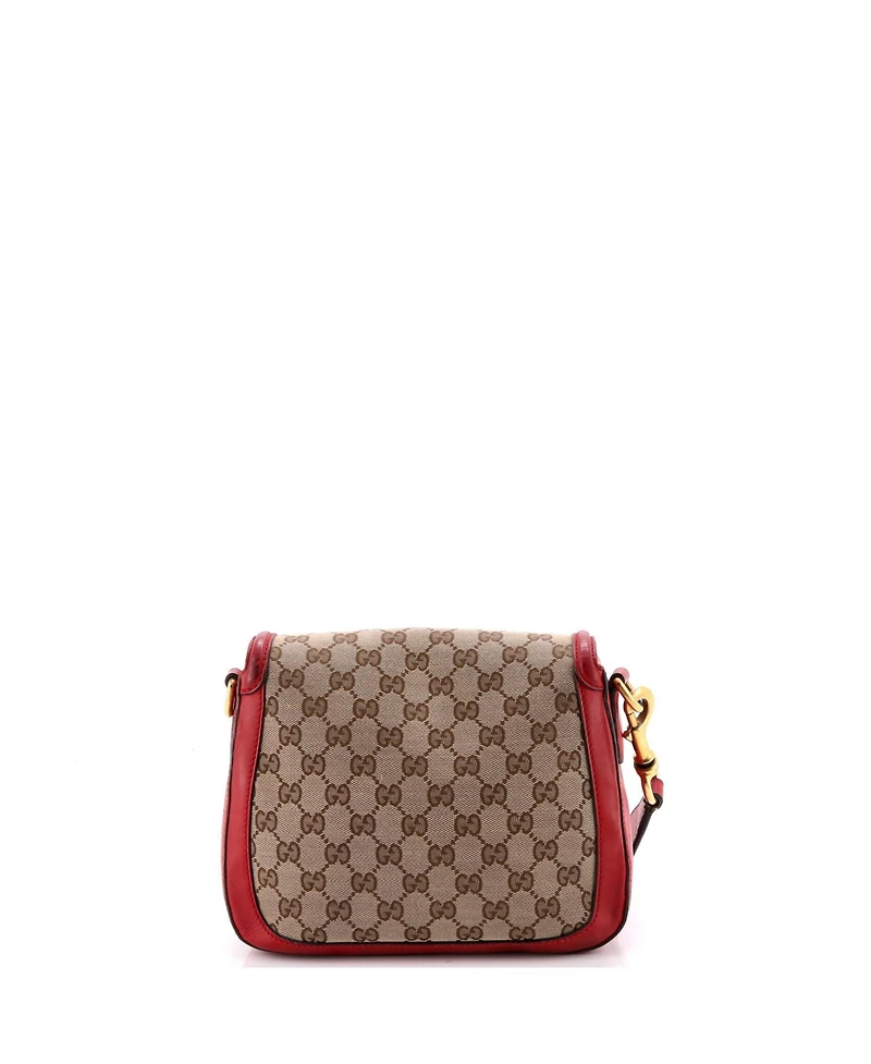 Pre-Owned Gucci Medium Lady Web Shoulder Bag Gg Canvas