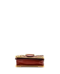 Pre-Owned Prada Small Cahier Crossbody Bag Embellished Leather