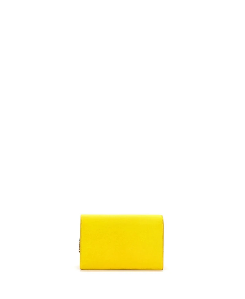 Pre-Owned Saint Laurent Classic Monogram Tassel Chain Wallet Leather