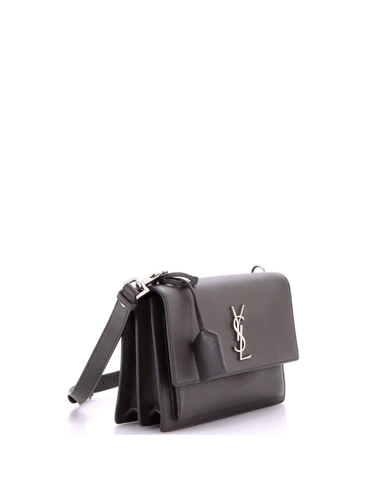 Pre-Owned Saint Laurent Medium Sunset Satchel Leather