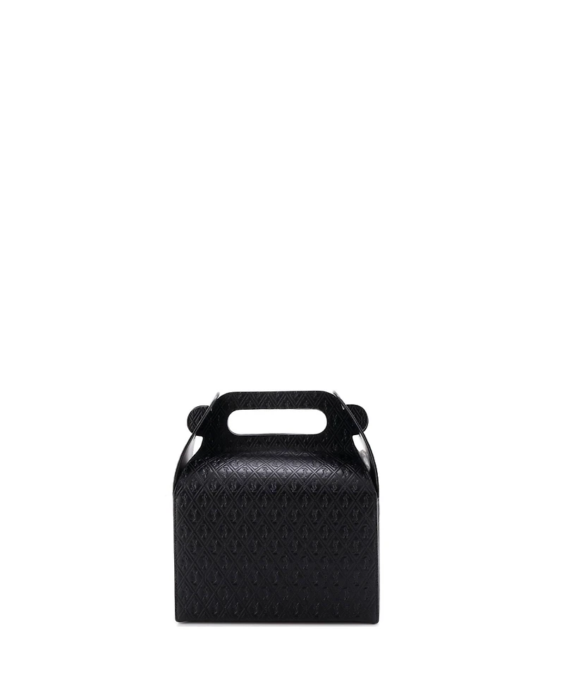 Pre-Owned Saint Laurent Take-Away Box Bag Monogram All Over Leather