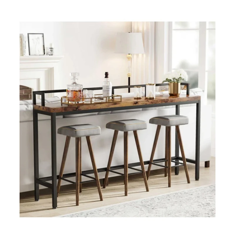 Slickblue Modern Narrow Console Table for Behind Sofa, Living Room and Entryway Accent