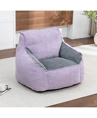 Rainsken Bean Bag Chair, Comfy Corduroy Large with Filler Included, Soft Beanbag Chairs, Ergonomic, for Bedroom and Living Room