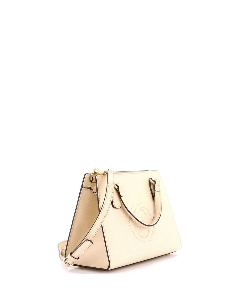 Pre-Owned Gucci Small Soho Convertible Top Handle Satchel Leather