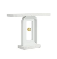 Slickblue Elegant Console Sofa Table with Gold Decor for Entryway and Home Accent Display