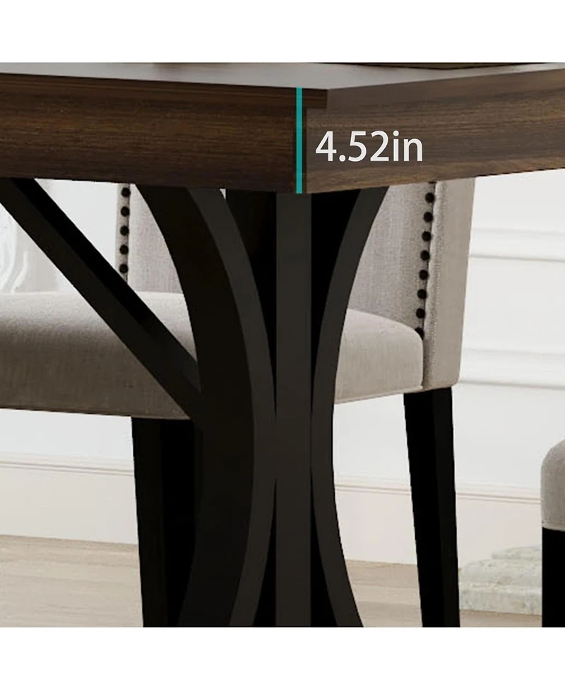 gaomon Kitchen Table Wood Dining Table for 6 to 8 for Dining Room, Home Office, Living Room