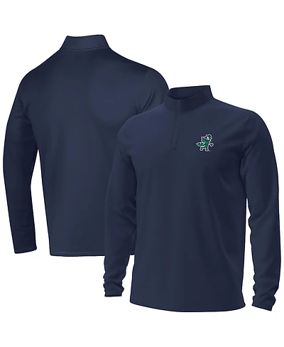 Under Armour Men's Navy Notre Dame Fighting Irish Golf Leprechaun Motion Quarter-Zip Pullover Hoodie