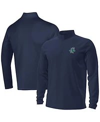 Under Armour Men's Navy Notre Dame Fighting Irish Golf Leprechaun Motion Quarter-Zip Pullover Hoodie