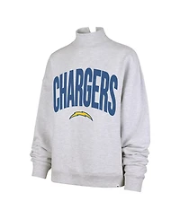'47 Brand Women's Gray Los Angeles Chargers Subtle Muse Mock Neck Sweatshirt