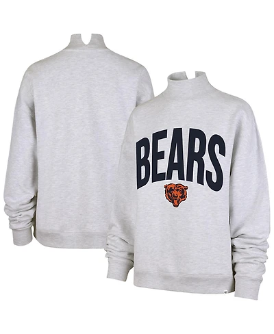 '47 Brand Women's Gray Chicago Bears Subtle Muse Mock Neck Sweatshirt