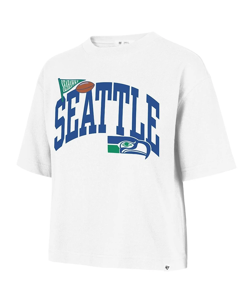 '47 Brand Women's White Seattle Seahawks Reed City T-Shirt