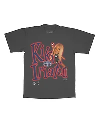 Playa Society Men's and Women's Kiki Iriafen Charcoal Washington Mystics Sketch T-Shirt