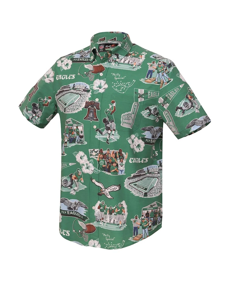 Reyn Spooner Men's Kelly Green Philadelphia Eagles Scenic Button-Down Shirt