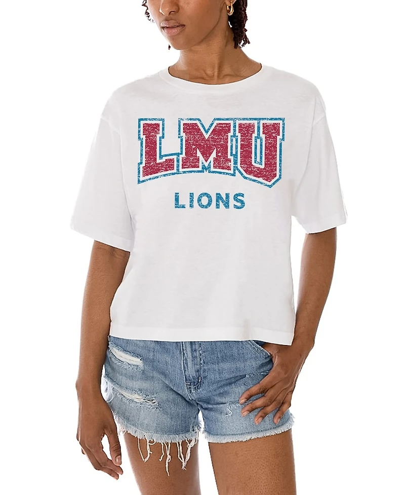 Gameday Couture Women's White Loyola Marymount Lions Claim To Fame Boxy Cropped T-Shirt