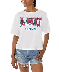 Gameday Couture Women's White Loyola Marymount Lions Claim To Fame Boxy Cropped T-Shirt