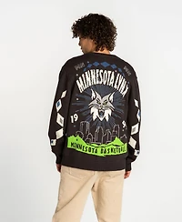 The Wild Collective Men's and Women's Anthracite Minnesota Lynx Oversized Button-Up Jacquard Cardigan Sweater