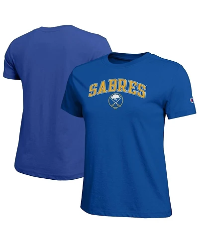 Champion Women's Royal Buffalo Sabres Arch Mascot Logo T-Shirt