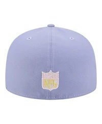 New Era Men's Light Purple San Francisco 49ers Lavender Bloom 59FIFTY Fitted Hat