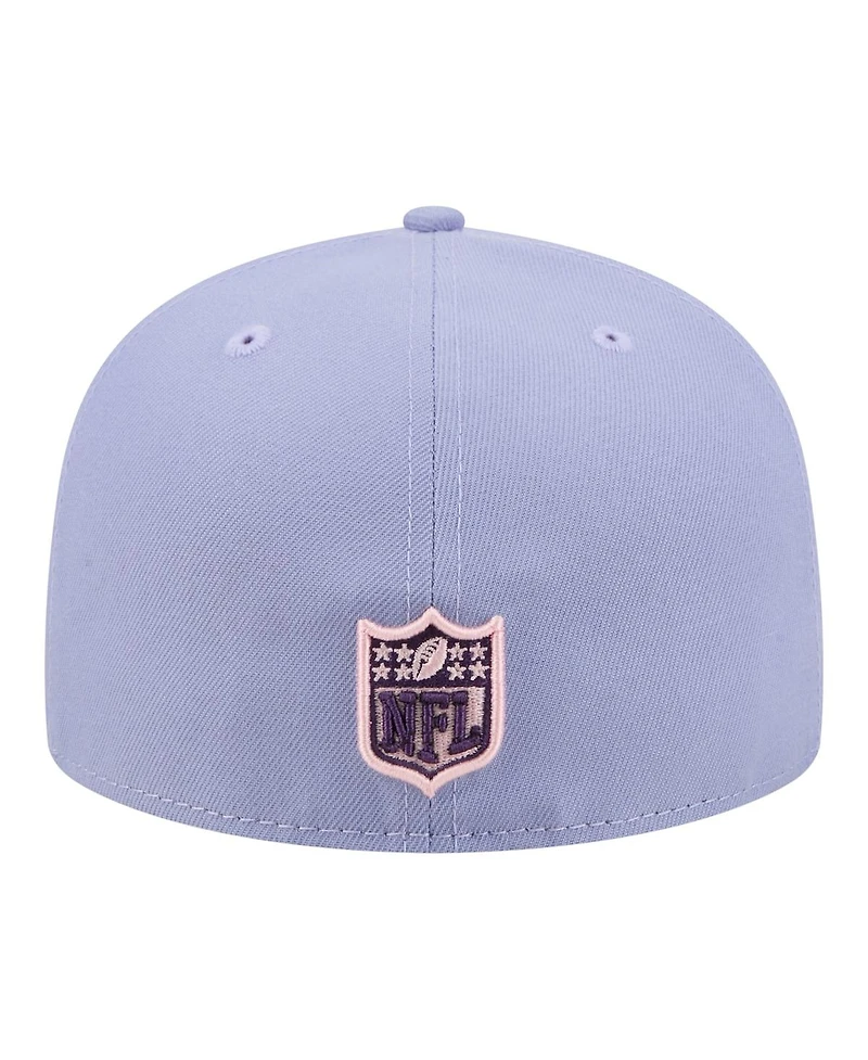 New Era Men's Light Purple Seattle Seahawks Lavender Bloom 59FIFTY Fitted Hat