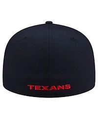 New Era Men's Navy Houston Texans 59FIFTY Fitted Hat