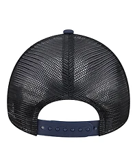 New Era Big Boys and Girls White/Navy New York Yankees Food A-Frame 9FORTY Trucker Adjustable Hat