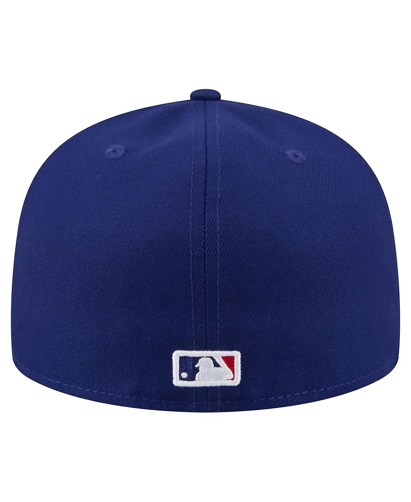 New Era Men's Royal Los Angeles Dodgers Run Mascot 59FIFTY Fitted Hat