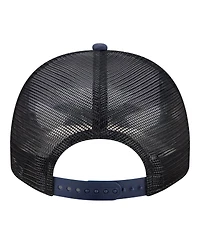 New Era Men's White/Navy New York Yankees Foodie A-Frame 9FIFTY Trucker Snapback Hat