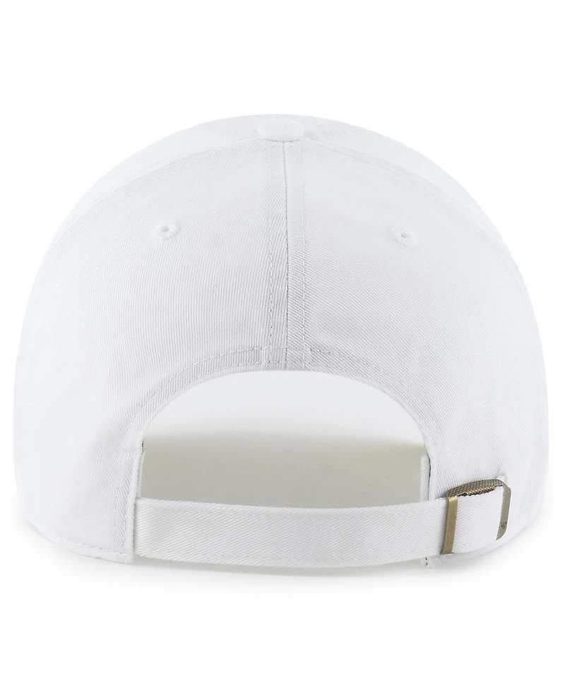'47 Brand Men's White Tennessee Titans Script Clean Up Adjustable Hat