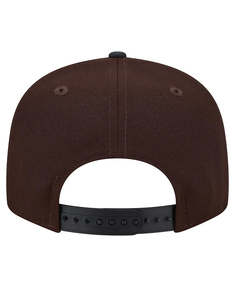New Era Men's Dark Brown Cincinnati Bengals Burnt Wood Camo 9FIFTY Snapback Hat