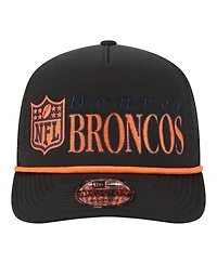 New Era Men's Black Denver Broncos Throwback Foam 19TWENTY Adjustable Hat