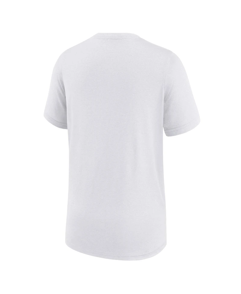Nike Big Boys and Girls White Buffalo Bills Icon Legend Dri-fit T-Shirt