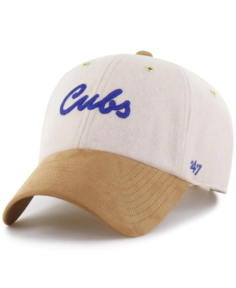 '47 Brand Men's x Natural/Tan Chicago Cubs Script Charm Clean Up Adjustable Hat
