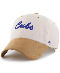 '47 Brand Men's x Natural/Tan Chicago Cubs Script Charm Clean Up Adjustable Hat