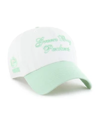'47 Brand Women's White Green Bay Packers Gelato Two-Tone Clean Up Adjustable Hat