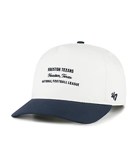 '47 Brand Men's White Houston Texans Contemporary Two-Tone Hitch Adjustable Hat