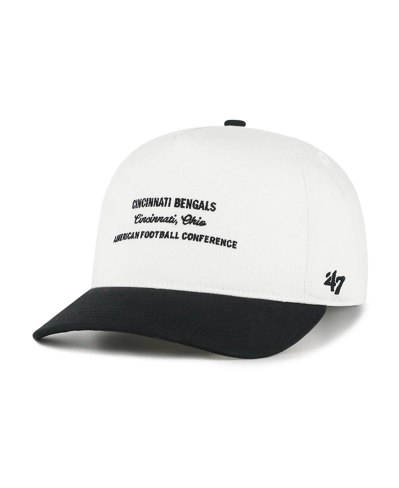 '47 Brand Men's White Cincinnati Bengals Contemporary Two-Tone Hitch Adjustable Hat