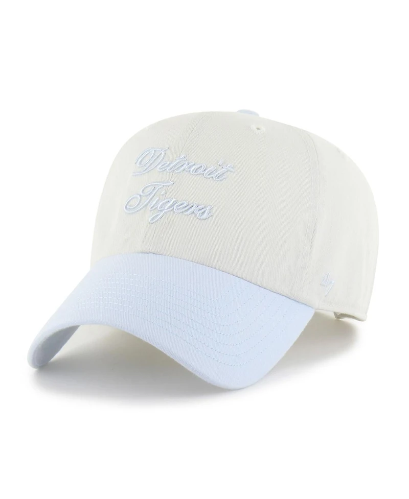 '47 Brand Women's White/Light Blue Detroit Tigers Gelato Two-Tone Clean Up Adjustable Hat