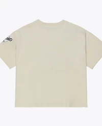 Mitchell & Ness Women's Cream San Francisco Giants Cooperstown Yacht Rock Boxy Cropped T-Shirt