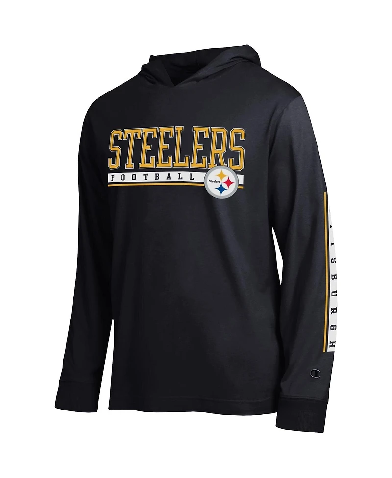 Champion Men's Black Pittsburgh Steelers All Star Hooded T-Shirt