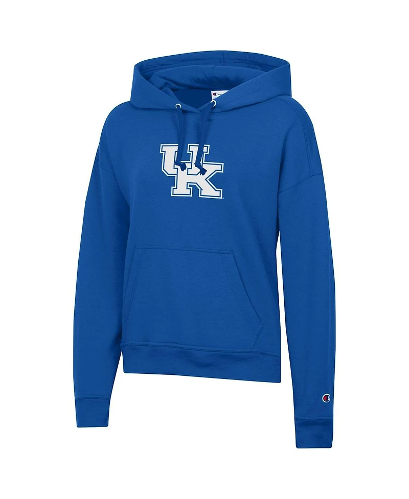 Champion Women's Royal Kentucky Wildcats Powerblend Fleece Pullover Hoodie